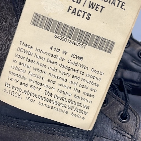 U.S. Military cold weather combat boots size 4.5W ICWB model NS2-97 Vibram Sole - Picture 3 of 16